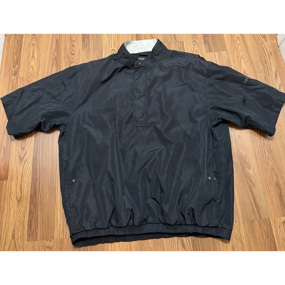 FootJoy DryJoys Rain Jacket Mens XXL Golf Pullover Waterproof Black